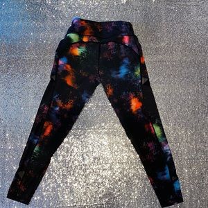 Used Navy Space/Galaxy Active Leggings in M